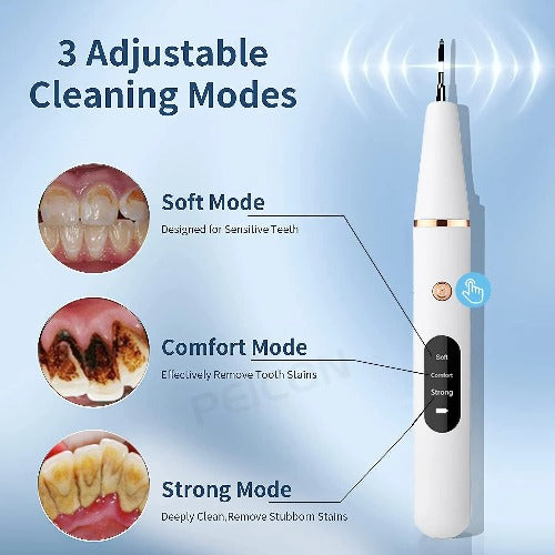 Ultrasonic Tooth Cleaner - Cleans teeth