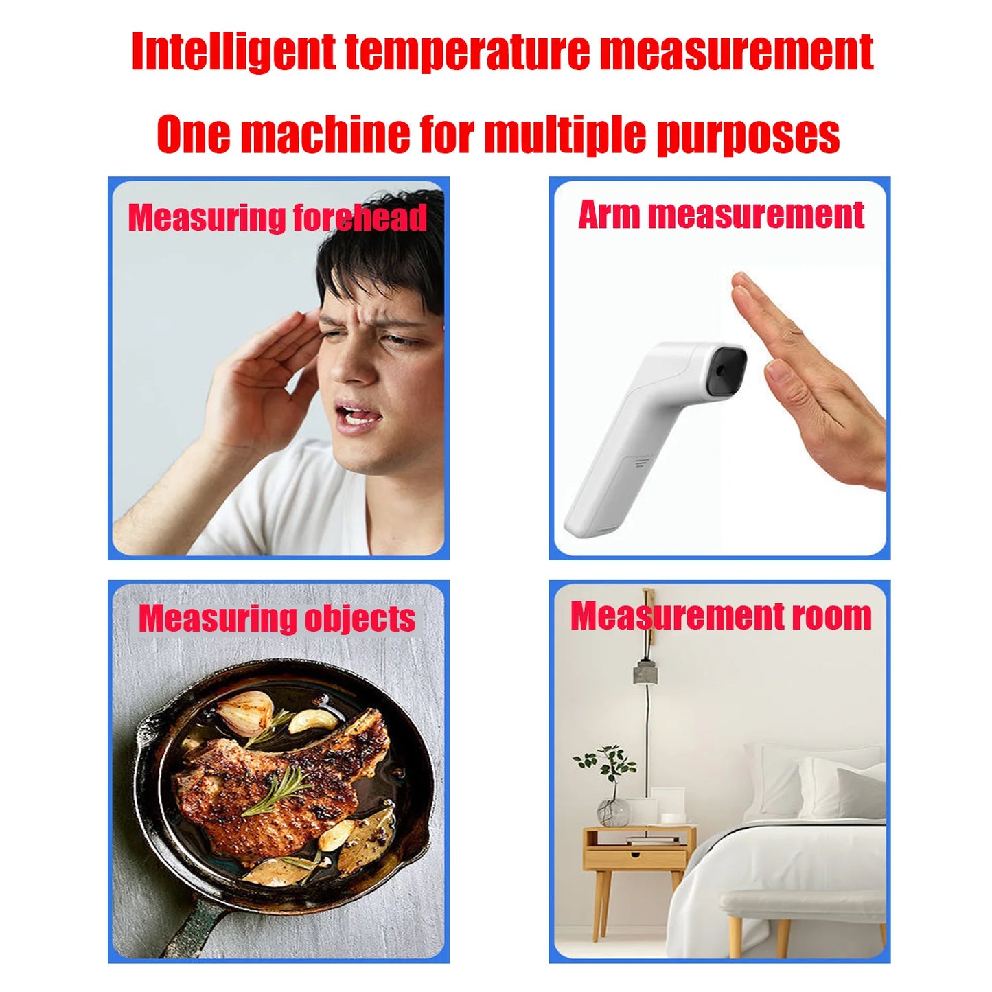 Digital Non Contact Infrared Thermometer LED Display