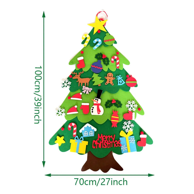 DIY Felt Christmas Tree Christmas Decoration for Home