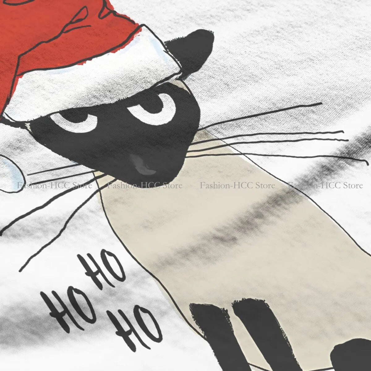 Santa Humorous Christmas Holiday Kitty