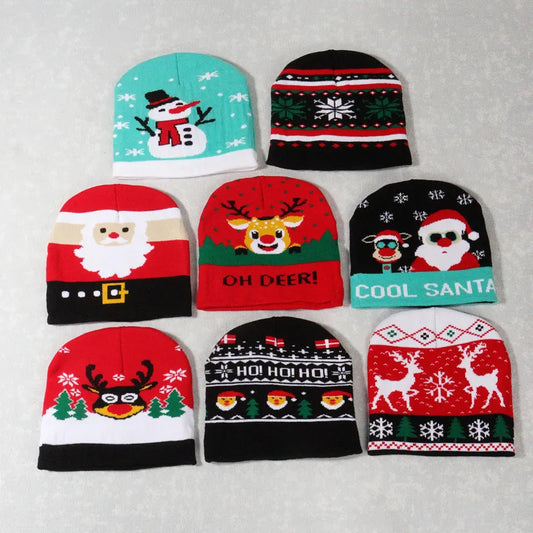 Christmas Hat Sweater Knitted Beanie